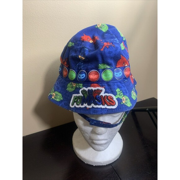 PJ Masks Blue Child Kids Bucket Hat Size XS with chin strap - Picture 1 of 8
